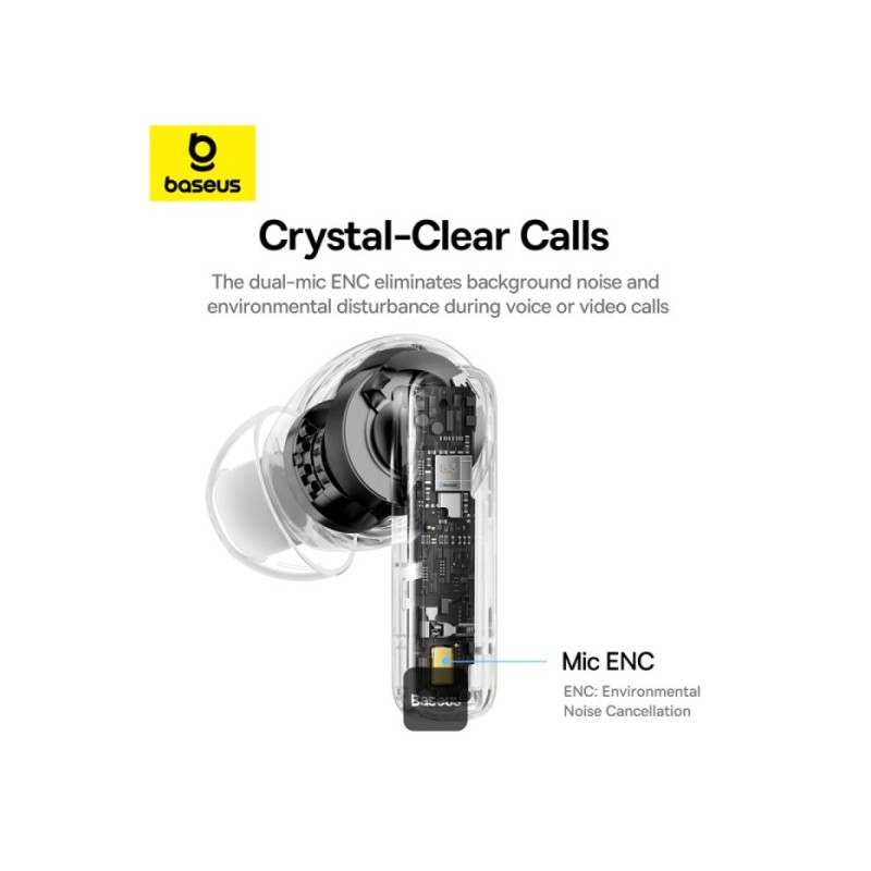 Buy Baseus Headphones In Ear TWS Bowie - E20 - White in Cyprus, Nicosia, Limassol, Larnaka, Pafos