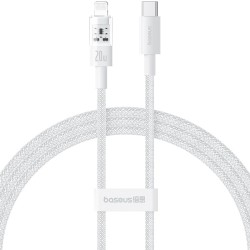 Buy Baseus Cable Lightning to USB-C Gem Series - 2.0m 20W White in Cyprus, Nicosia, Limassol, Larnaka, Pafos
