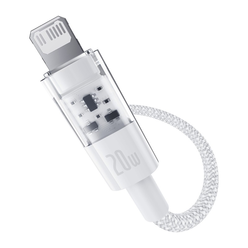 Buy Baseus Cable Lightning to USB-C Gem Series - 2.0m 20W White in Cyprus, Nicosia, Limassol, Larnaka, Pafos