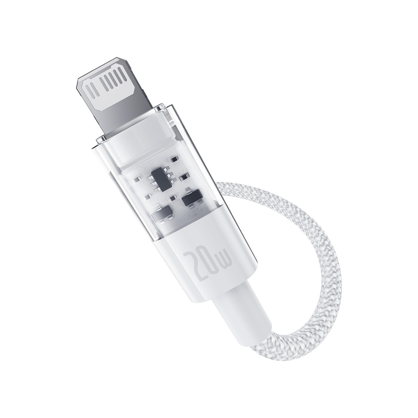 Baseus Cable Lightning to USB-C Gem Series - 2.0m 20W White — Buy in Cyprus with Fast Delivery
