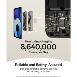 Buy Baseus Powerbank - Wireless 45W 10000mAh NOMOS Qi2-Stand Black in Cyprus, Nicosia, Limassol, Larnaka, Pafos
