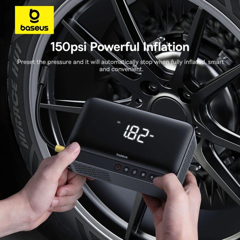 Buy Baseus Car Jump Start Booster & Powerbank + Inflator - 6000mAh 600A SUPER EN... in Cyprus, Nicosia, Limassol, Larnaka, Pafos