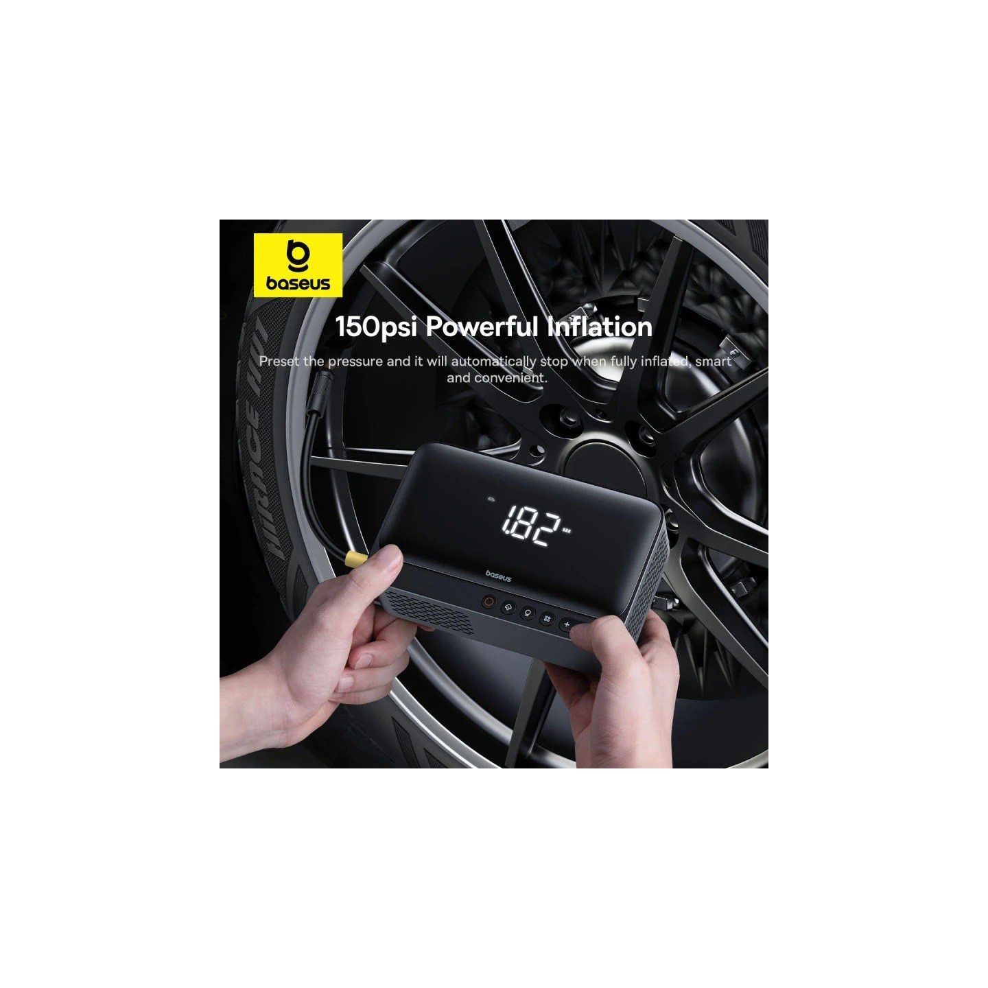 Baseus Car Jump Start Booster & Powerbank + Inflator - 6000mAh 600A SUPER ENERGY — Buy in Cyprus with Fast Delivery