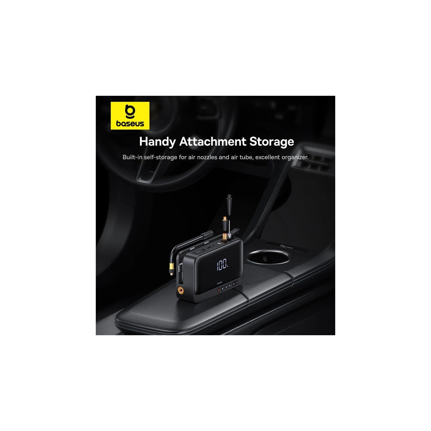 Baseus Car Jump Start Booster & Powerbank + Inflator - 6000mAh 600A SUPER ENERGY — Buy in Cyprus with Fast Delivery