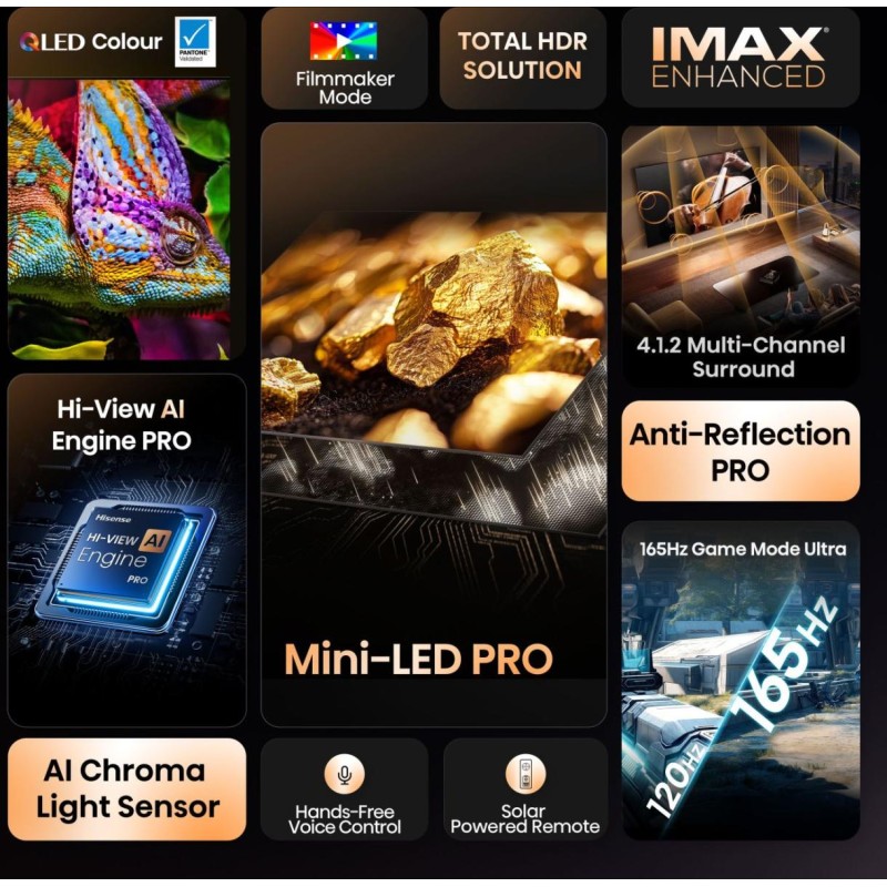 Buy Hisense 75'' 4K Smart QLED MINI LED 144hz TV - 75U8Q - 75'' 4K Smart QLED MI... in Cyprus, Nicosia, Limassol, Larnaka, Pafos