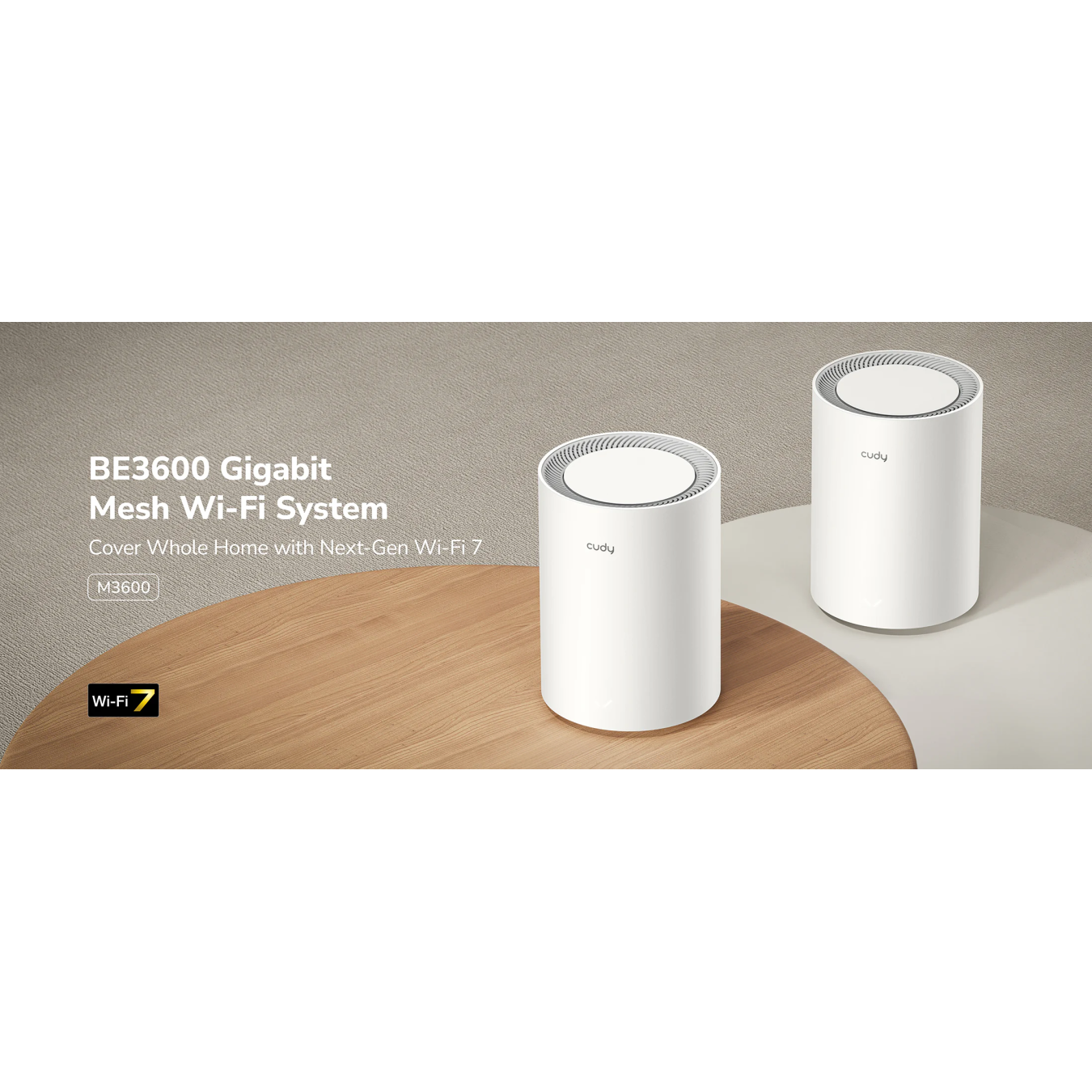 Cudy M3600 BE3600 Dual Band Wi-Fi 7 Mesh System 2-Pack – 3.6 Gbps 3000 sq.ft | Armenius Store