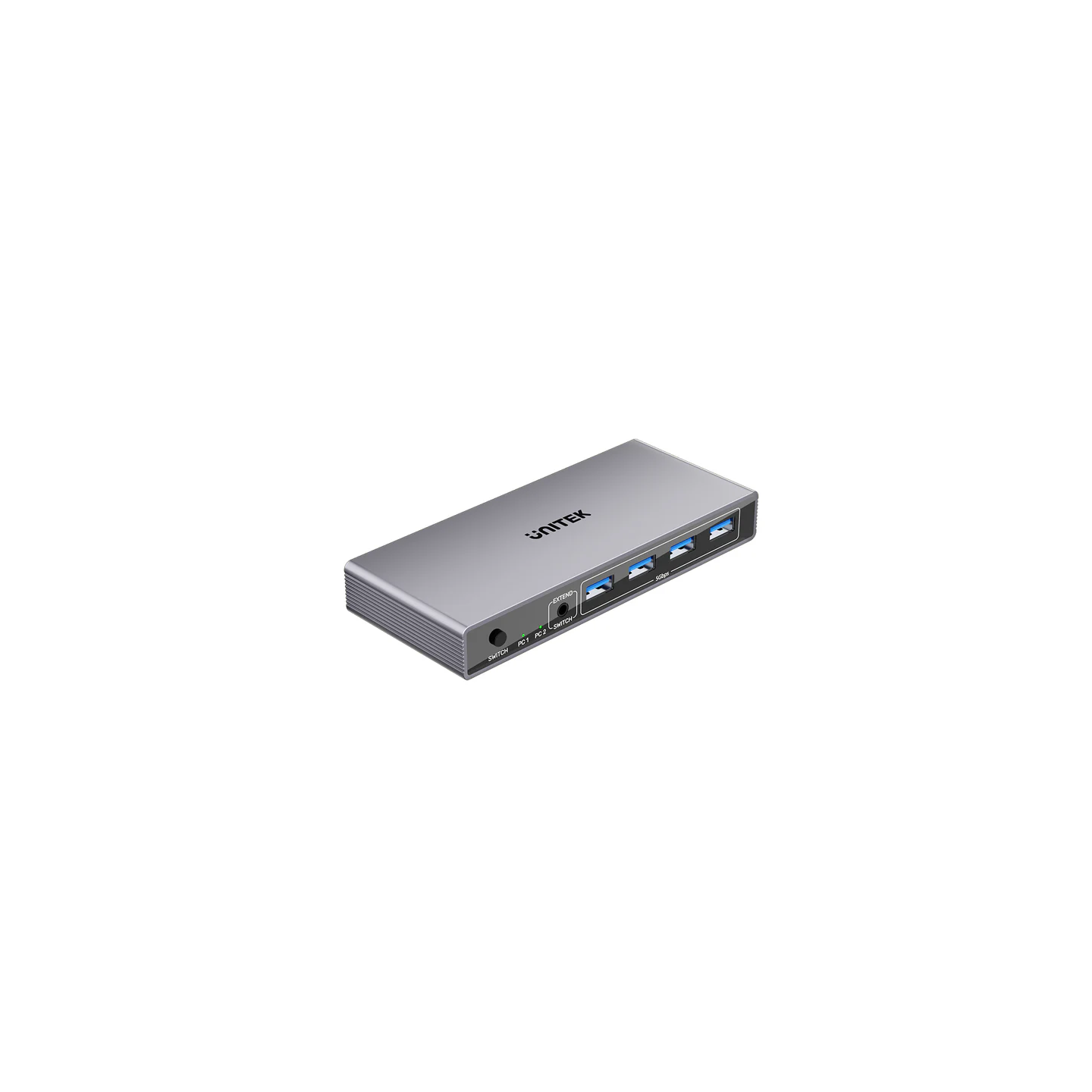 Unitek KVM DisplayPort Switch 2-1 8K60Hz with 4-Port USB 3.0 - V1310A - KVM DisplayPort Switch 2-1 8K60Hz with 4-Port USB 3.0