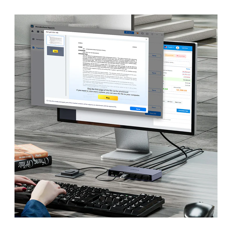 Buy Unitek KVM DisplayPort Switch 2-1 8K60Hz with 4-Port USB 3.0 - V1310A - KVM ... in Cyprus, Nicosia, Limassol, Larnaka, Pafos