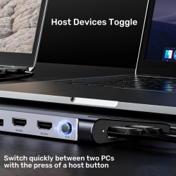 Buy Unitek USB-C Docking Station & 2-Port KVM 10Gbps Triple Display - D1106A - C... in Cyprus, Nicosia, Limassol, Larnaka, Pafos