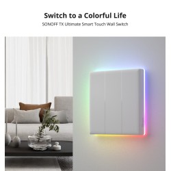 Buy Sonoff Smart Wall Touch Switch - T52C-WiFi - 2-Button White in Cyprus, Nicosia, Limassol, Larnaka, Pafos