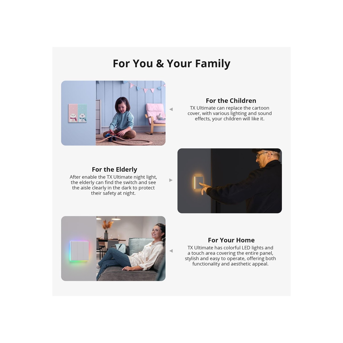 Sonoff Smart Wall Touch Switch - T52C-WiFi - 2-Button White — Buy in Cyprus with Fast Delivery