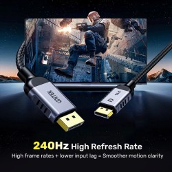 Unitek DisplayPort 2.1 Cable - 8K 120Hz 2.0m — Buy in Cyprus with Fast Delivery
