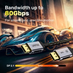 Unitek DisplayPort 2.1 Cable - 8K 120Hz 2.0m — Buy in Cyprus with Fast Delivery