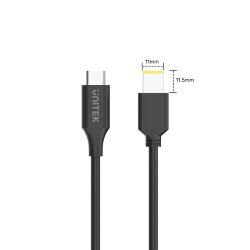 Buy Unitek UCL USB-C to DC Cable - C14115BK - 1.8m 65W for Lenovo 11x4.5mm in Cyprus, Nicosia, Limassol, Larnaka, Pafos