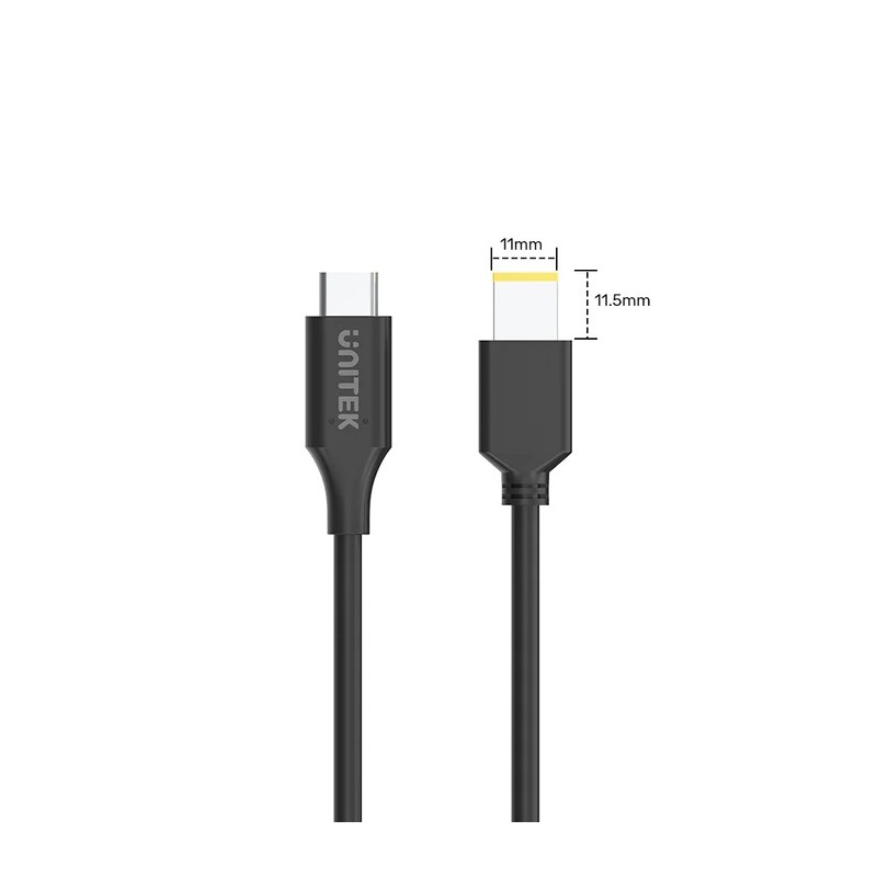 Buy Unitek UCL USB-C to DC Cable - C14115BK - 1.8m 65W for Lenovo 11x4.5mm in Cyprus, Nicosia, Limassol, Larnaka, Pafos