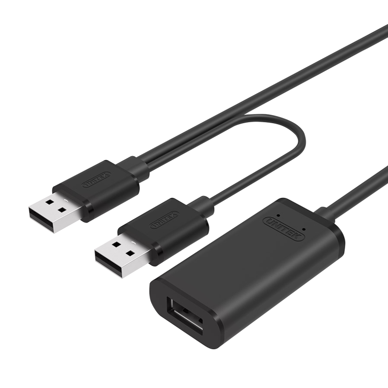 Buy Unitek Y-278 USB2.0 USB-A Male to USB-A Female Active Extension Cable 10m in Cyprus, Nicosia, Limassol, Larnaka, Pafos