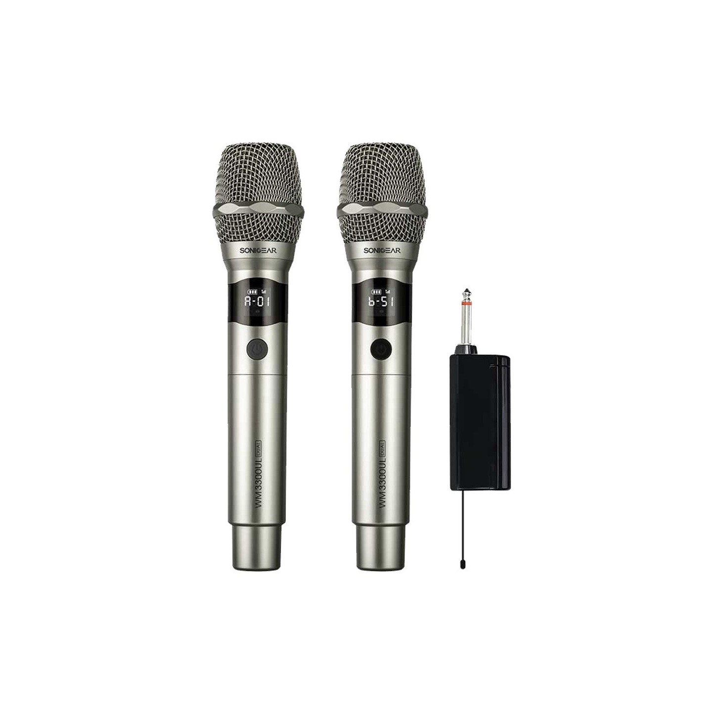 SonicGear Microphone Wireless - WM 3000UL - 2xHandsets DUAL Palladium — Buy in Cyprus with Fast Delivery