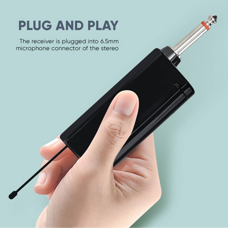 Buy SonicGear Microphone Wireless - WM 3000UL - 2xHandsets DUAL Palladium in Cyprus, Nicosia, Limassol, Larnaka, Pafos