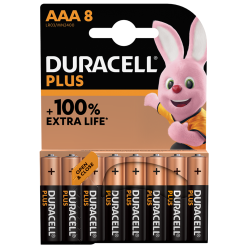 Buy Duracell Alkaline AAA - 8pcs Plus in Cyprus, Nicosia, Limassol, Larnaka, Pafos