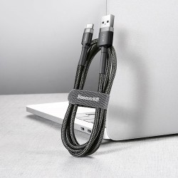 Buy Baseus Cafule Braided Type-C Cable - 3.0A 0.5m Grey in Cyprus, Nicosia, Limassol, Larnaka, Pafos