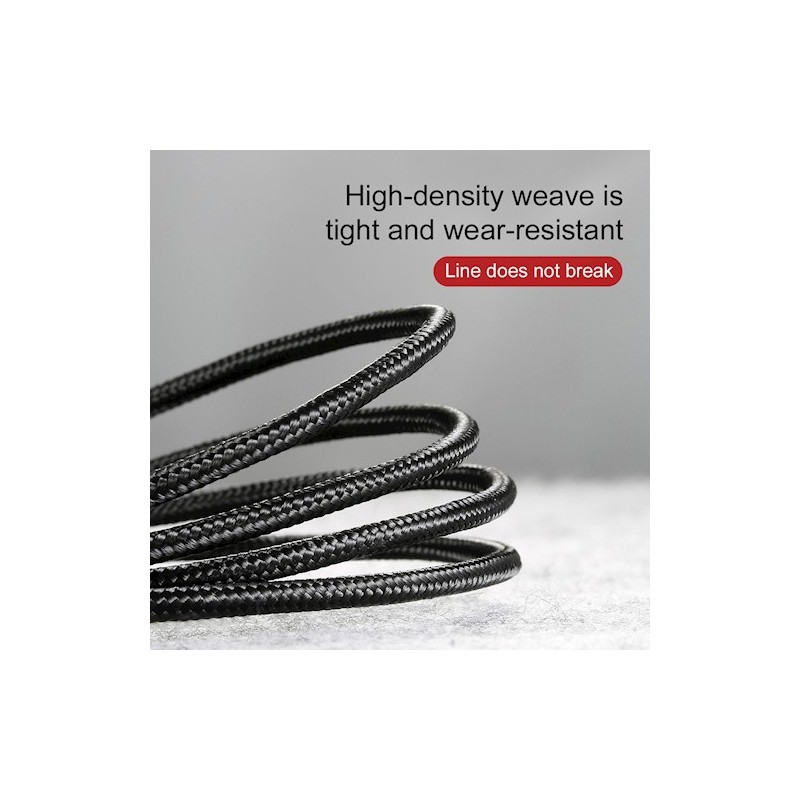 Buy Baseus Cafule Braided Type-C Cable - 3.0A 0.5m Grey in Cyprus, Nicosia, Limassol, Larnaka, Pafos