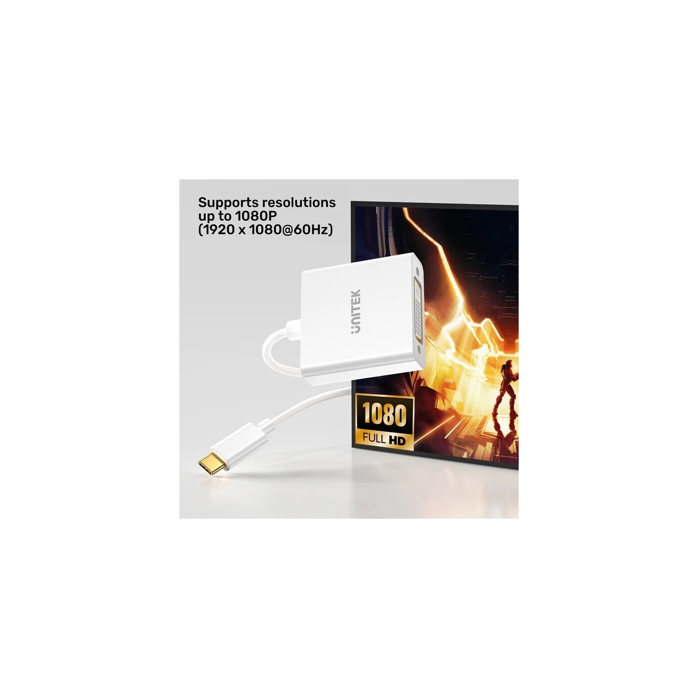 Unitek Converter USB-C to DVI Adapter - V1429A — Buy in Cyprus with Fast Delivery