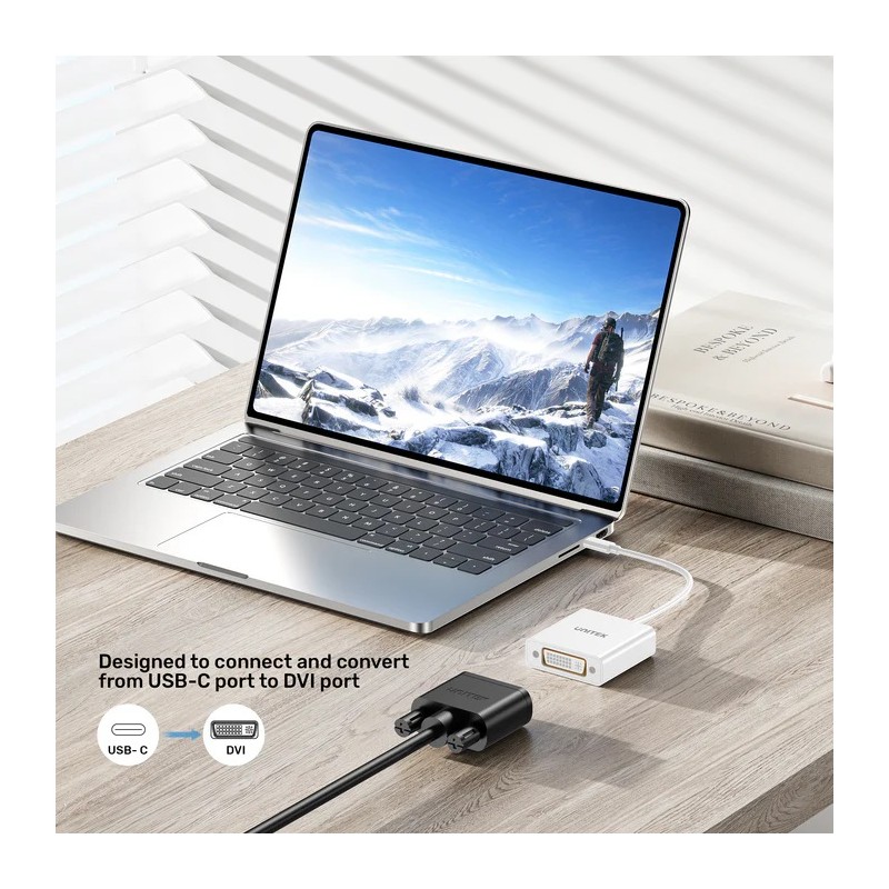 Buy Unitek Converter USB-C to DVI Adapter - V1429A in Cyprus, Nicosia, Limassol, Larnaka, Pafos