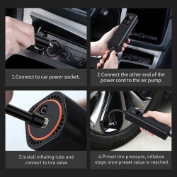 Buy Baseus Car Inflator Pump - Wired SUPER MINI in Cyprus, Nicosia, Limassol, Larnaka, Pafos