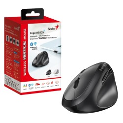 Genius Ergo 8350S Ergonomic Wireless Vertical Silent Mouse BT+2.4GHz - Dark Gray (Boxed) — Buy in Cyprus with Fast Delivery