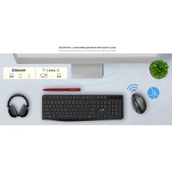 Genius Ergo 8350S Ergonomic Wireless Vertical Silent Mouse BT+2.4GHz - Dark Gray (Boxed) — Buy in Cyprus with Fast Delivery