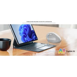 Genius Ergo 8350S Ergonomic Wireless Vertical Silent Mouse BT+2.4GHz - Dark Gray (Boxed) — Buy in Cyprus with Fast Delivery