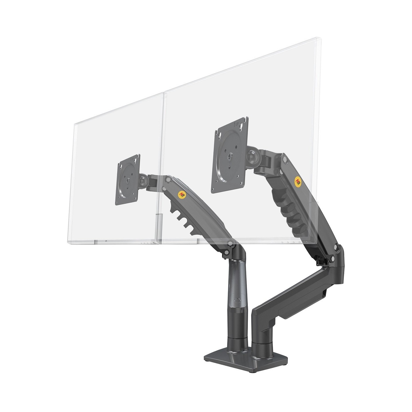 NBMounts F160 Dual Arm Gas Desk Monitor Mount (Boxed) — Buy in Cyprus with Fast Delivery