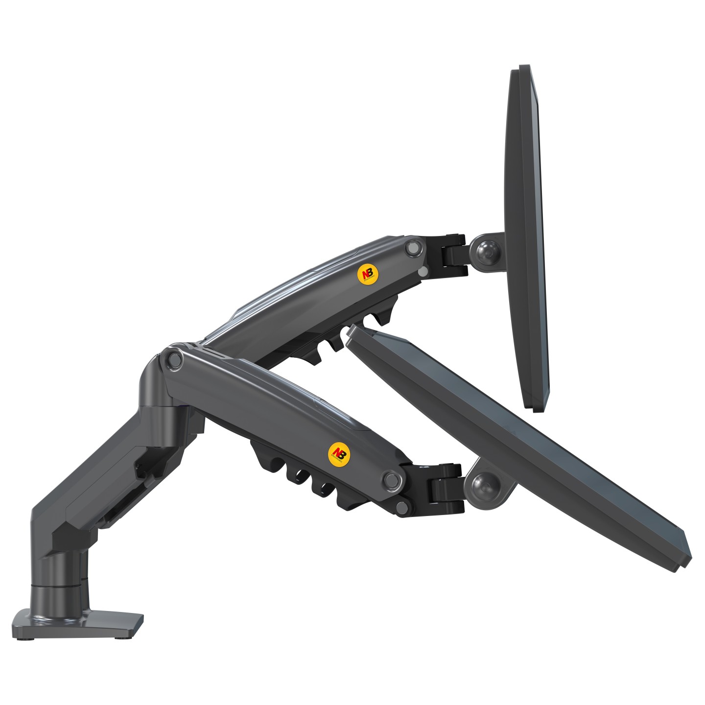 NBMounts F160 Dual Arm Gas Desk Monitor Mount (Boxed) — Buy in Cyprus with Fast Delivery