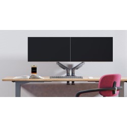 NBMounts F160 Dual Arm Gas Desk Monitor Mount (Boxed) — Buy in Cyprus with Fast Delivery