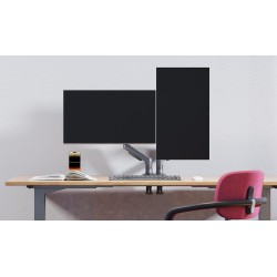 NBMounts F160 Dual Arm Gas Desk Monitor Mount (Boxed) — Buy in Cyprus with Fast Delivery