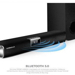Buy SonicGear SONICBAR - 5300BT - 140W Soundbar with Wireless SubWoofer BT & HDMI in Cyprus, Nicosia, Limassol, Larnaka, Pafos