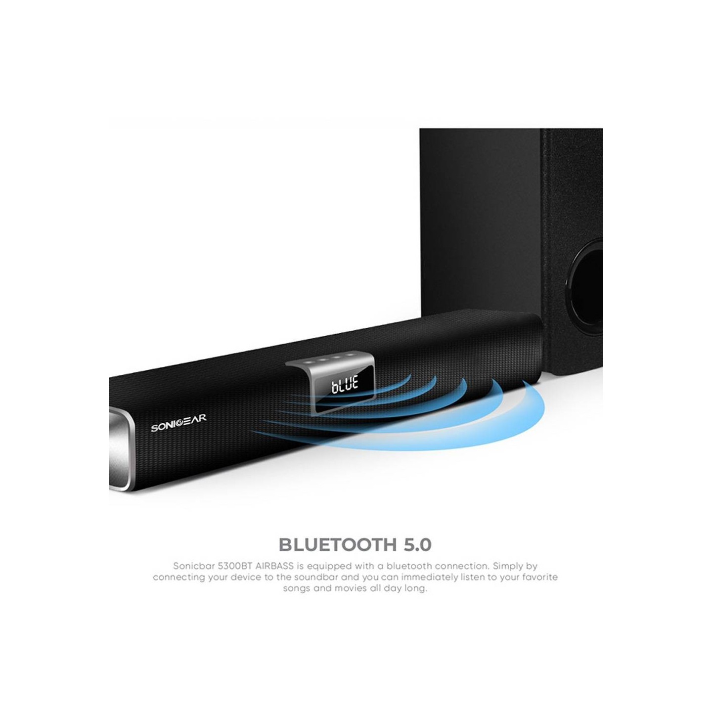 SonicGear SONICBAR - 5300BT - 140W Soundbar with Wireless SubWoofer BT & HDMI — Buy in Cyprus with Fast Delivery