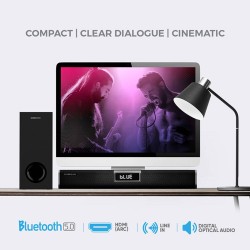 Buy SonicGear SONICBAR - 5300BT - 140W Soundbar with Wireless SubWoofer BT & HDMI in Cyprus, Nicosia, Limassol, Larnaka, Pafos