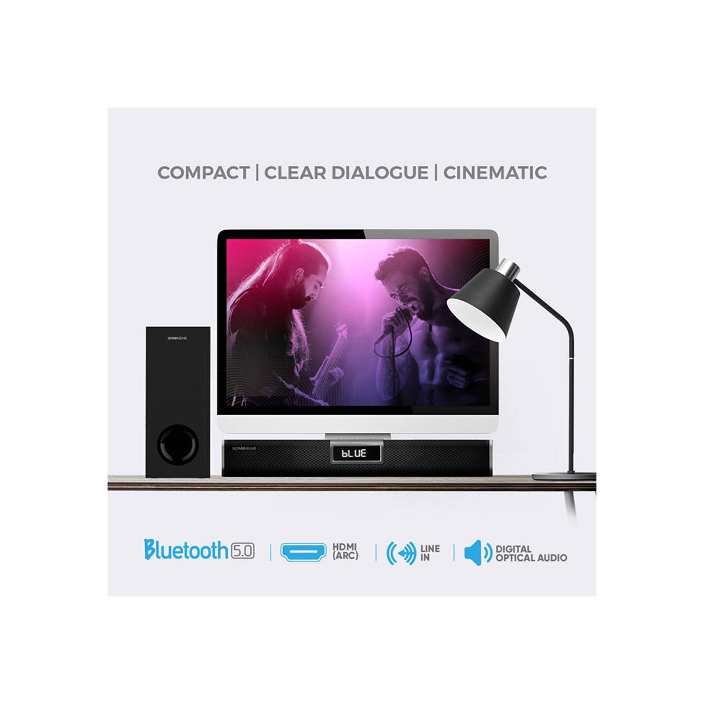 SonicGear SONICBAR - 5300BT - 140W Soundbar with Wireless SubWoofer BT & HDMI — Buy in Cyprus with Fast Delivery