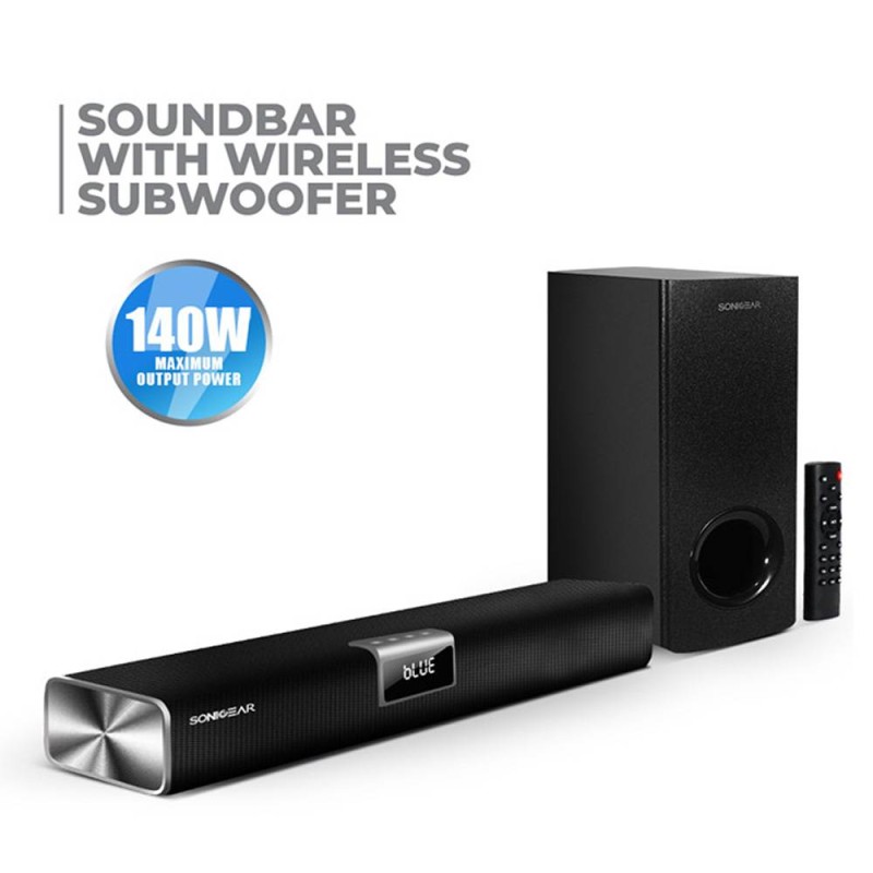 Buy SonicGear SONICBAR - 5300BT - 140W Soundbar with Wireless SubWoofer BT & HDMI in Cyprus, Nicosia, Limassol, Larnaka, Pafos