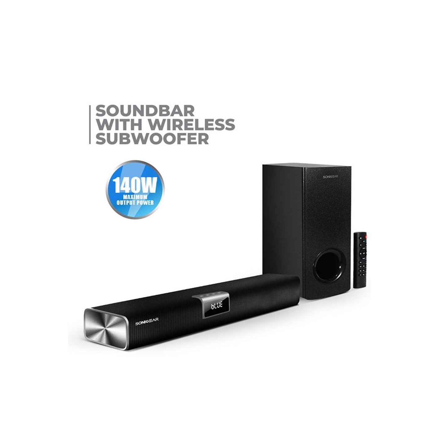 SonicGear SONICBAR - 5300BT - 140W Soundbar with Wireless SubWoofer BT & HDMI — Buy in Cyprus with Fast Delivery