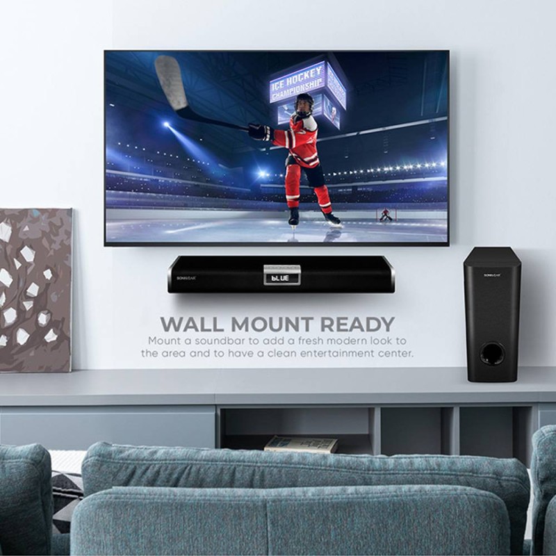 Buy SonicGear SONICBAR - 5300BT - 140W Soundbar with Wireless SubWoofer BT & HDMI in Cyprus, Nicosia, Limassol, Larnaka, Pafos