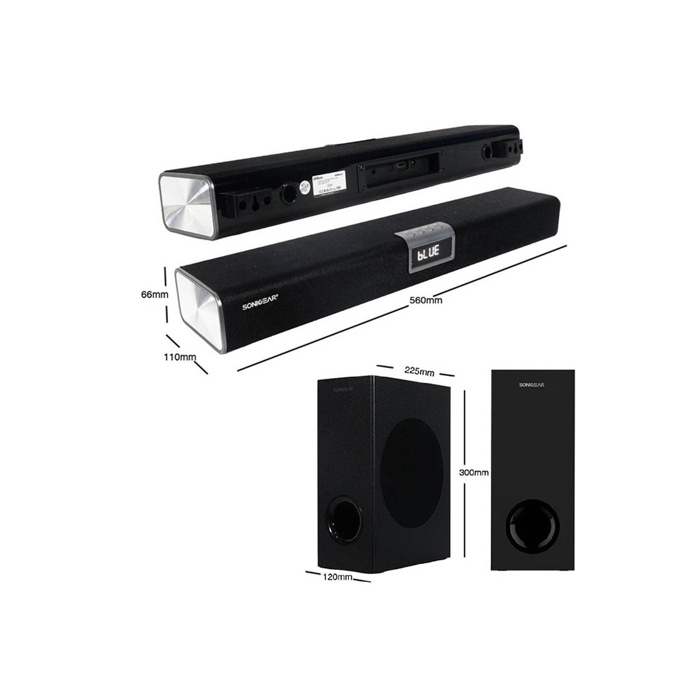 SonicGear SONICBAR - 5300BT - 140W Soundbar with Wireless SubWoofer BT & HDMI — Buy in Cyprus with Fast Delivery