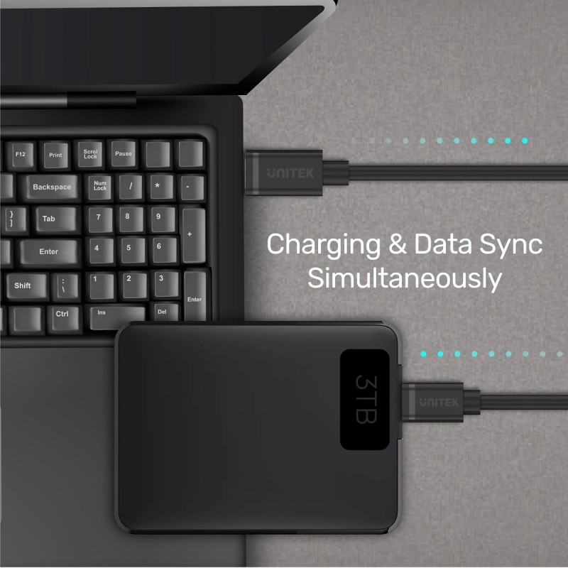 Buy Unitek MC USB-C 2.0 to Micro USB Cable - Y-C473BK - 1.0m in Cyprus, Nicosia, Limassol, Larnaka, Pafos