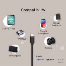 Buy Unitek MC USB-C 2.0 to Micro USB Cable - Y-C473BK - 1.0m in Cyprus, Nicosia, Limassol, Larnaka, Pafos