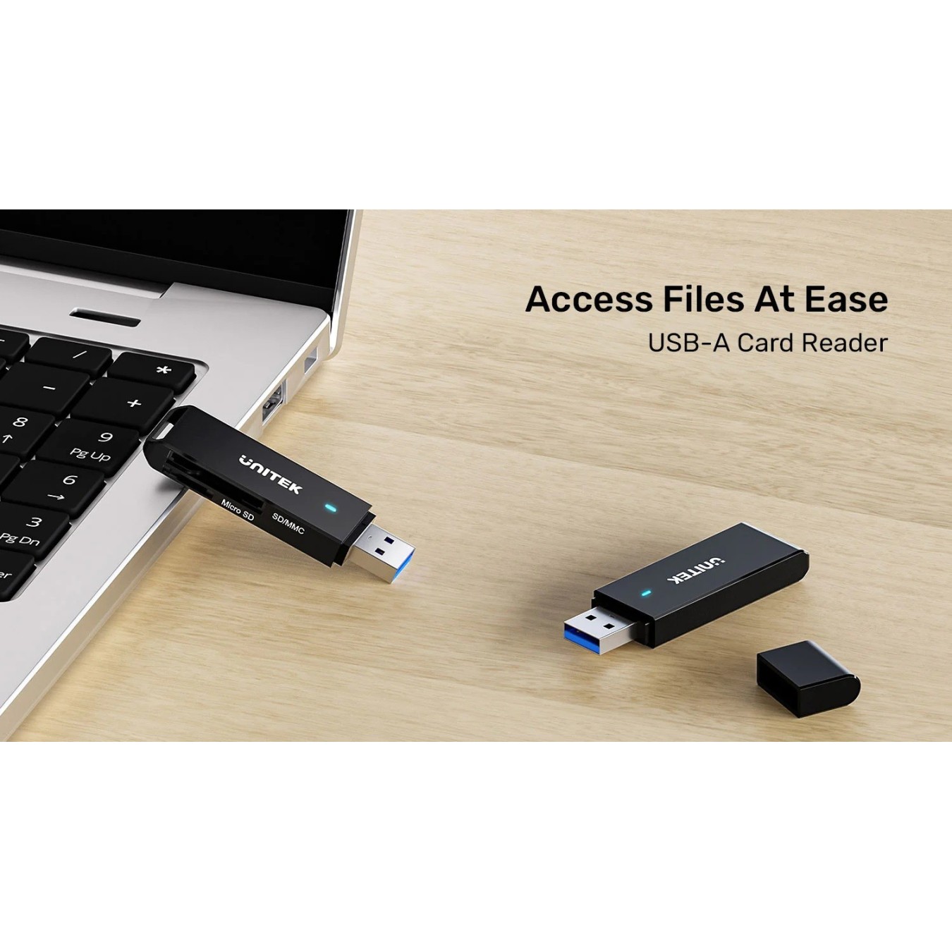 Unitek USB-A 3.0 to Micro SD SD Card Reader - Y-9327A - USB-A 3.0 to Micro SD SD Card Reader