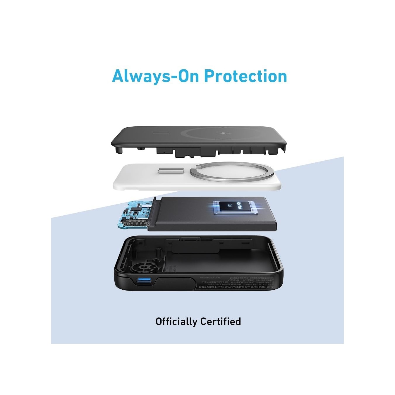 Anker Mobile Powerbank - 322 - 5000 Magsafe Black — Buy in Cyprus with Fast Delivery