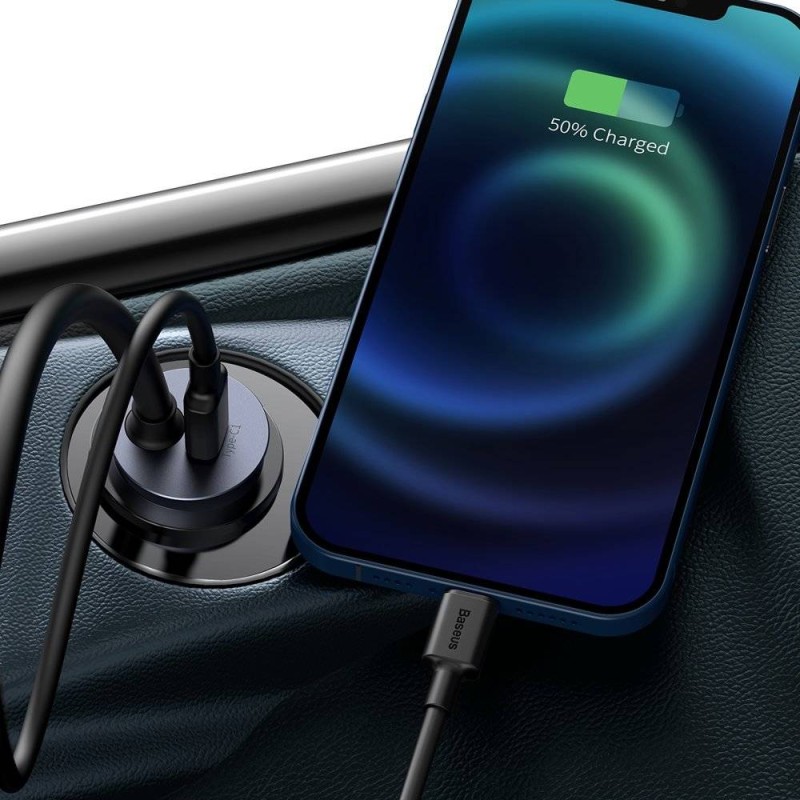 Buy Baseus Multi Port Car Charger - CCBT-A0G - Multi Port USBA+USBC Car Charger ... in Cyprus, Nicosia, Limassol, Larnaka, Pafos
