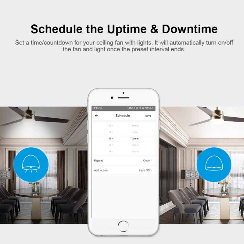 Buy Sonoff WiFi Smart Ceiling Fan-Light Controller - IFAN04 - 3A in Cyprus, Nicosia, Limassol, Larnaka, Pafos