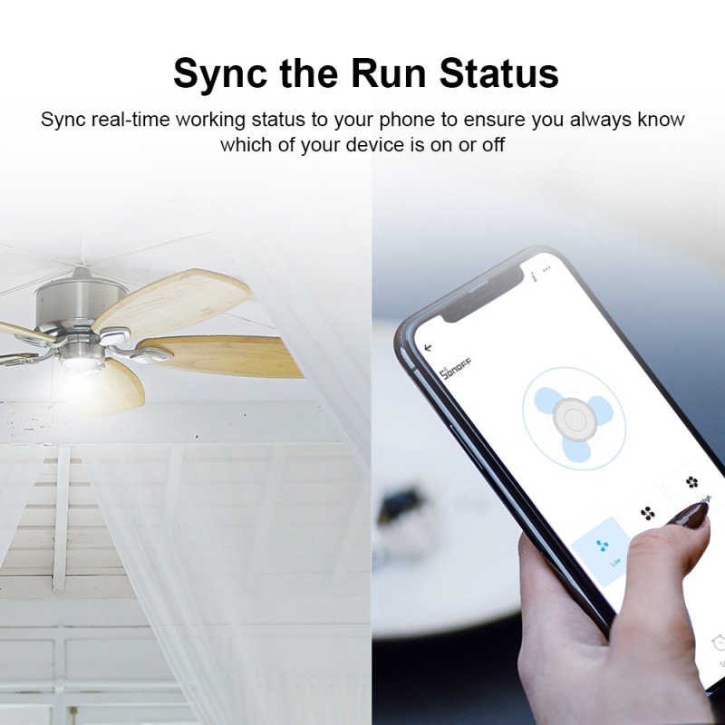 Buy Sonoff WiFi Smart Ceiling Fan-Light Controller - IFAN04 - 3A in Cyprus, Nicosia, Limassol, Larnaka, Pafos